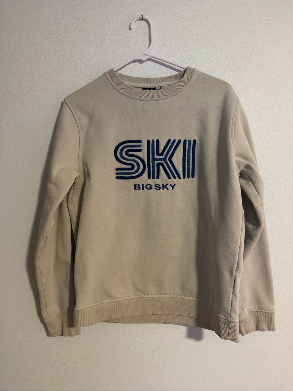 Men’s Cream Ski - Big Sky Crewneck Sweatshirt